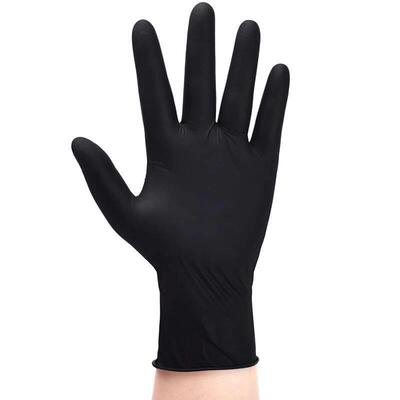 Nitrile Disposable Gloves Black 20/50/100PCS Latex Powder Fr