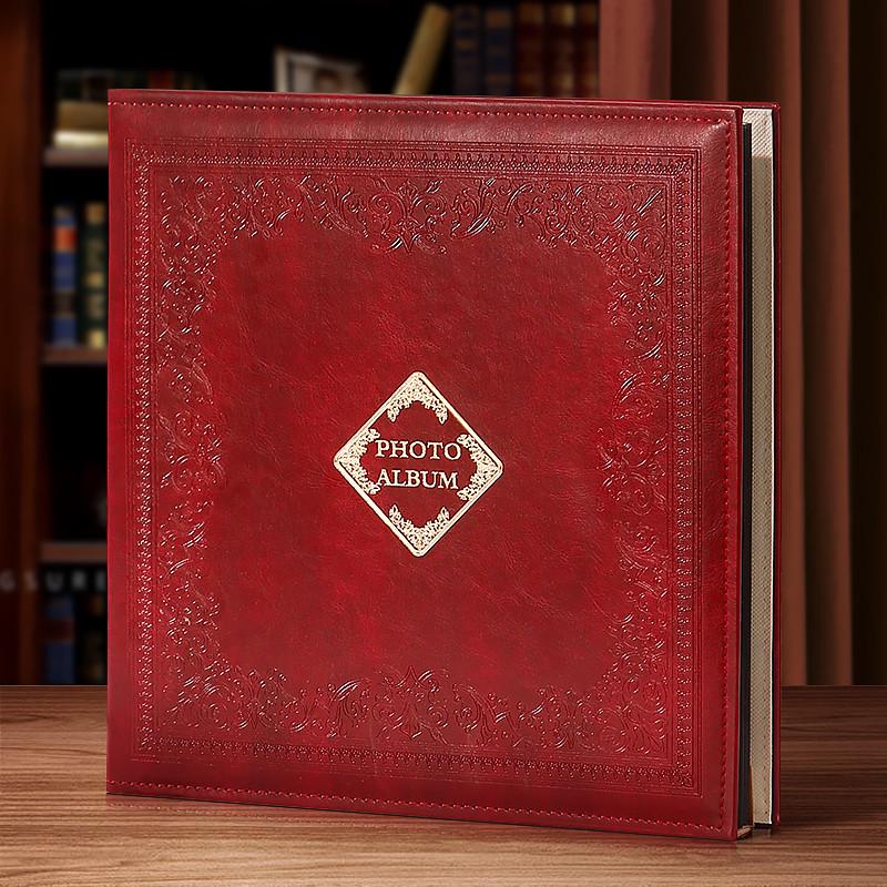 影集本纪大容量情侣相册自diy相式粘簿照片册收纳家庭念高档覆膜