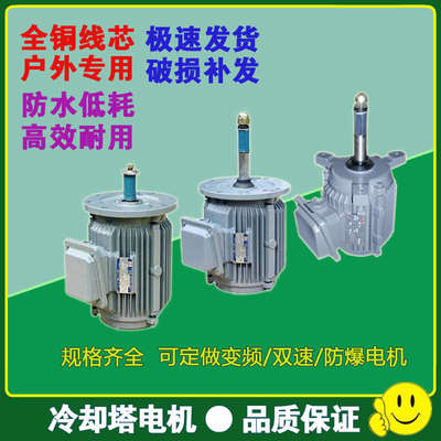 冷却塔电机马达防水低噪立式纯铜线芯三相异步电动机冷却水塔配件
