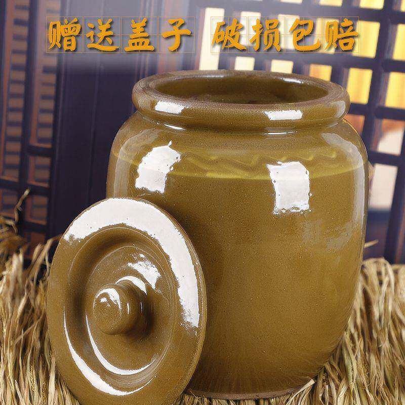 米桶米缸陶瓷带盖家用防虫防潮密封土陶老式腌菜缸菜坛子酱缸腌蛋