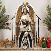 四件套装 饰树脂工艺品摆件 饰品摆件信仰诞生摆件家居庭院装