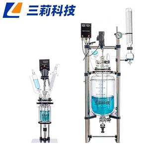 S212-100L双层玻璃反应釜52050100200升防爆双层玻璃反应釜