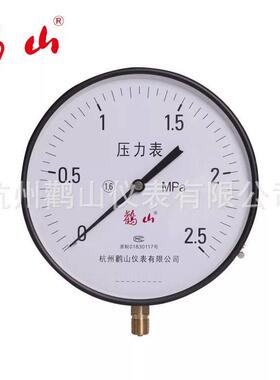 杭州鹳山压力表Y200精品水压表Y250气压表1.6MPa2.5MPa锅炉鹤山