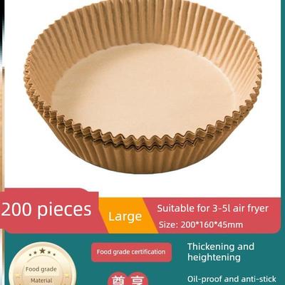 Air fryer special paper plate round square household oil suc