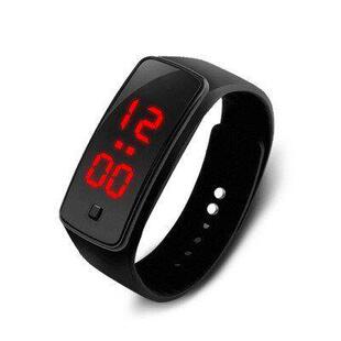 Led bracelet electronic watch children sports silicone watch