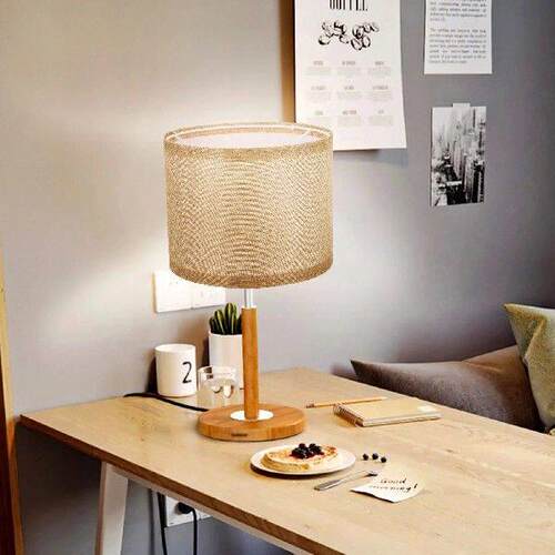 Round Straight Lampshade Desktop Wall Cover Metal Large