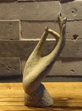 正品中式意复古中国风禅佛摆家居装饰品前台门件厅招财佛手摆件手