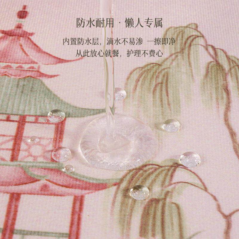【梦庭】尼中式桌旗流苏穗子轻奢高端雪尔防水茶5几茶席2柳022025