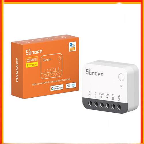 Sonoff zbminir2 zigbee迷你智能开关通断器零火线易微联语音控制