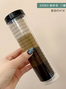 橡皮筋女扎头发的头绳高弹力耐用发圈夏季黑色发绳粗皮套不勒头发