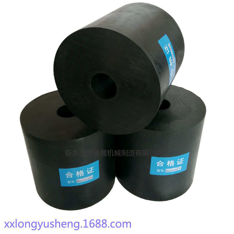 厂家批发振动筛天然橡胶弹簧 圆柱形复合减震块 激振器减震橡胶垫