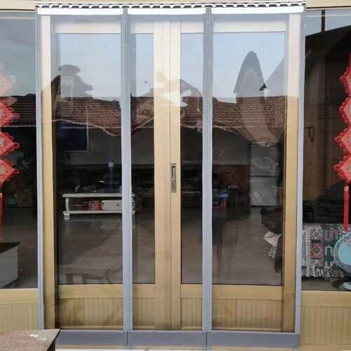 空调门帘磁吸透明防挡风店铺商用隔断帘磁性自吸软门帘封闭隔断帘