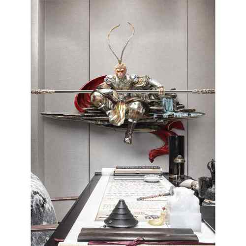 玄关墙壁饰挂件客厅墙饰品齐天大圣立体浮雕装饰画餐厅孙悟空壁挂