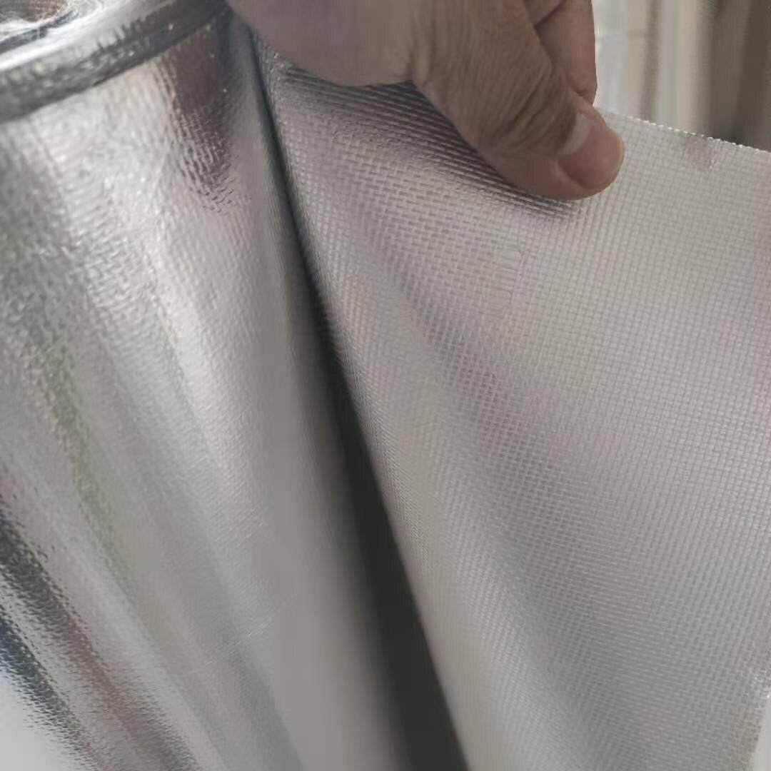 一米宽加厚不粘型铝箔布高密度阻燃防晒耐高温玻纤布胶带抗老化