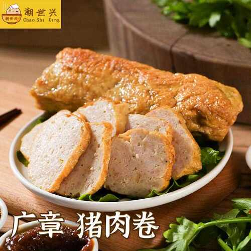新疆西藏包邮潮世兴潮汕手工猪肉卷500g肉饼广章肉条惠来汕头隆江