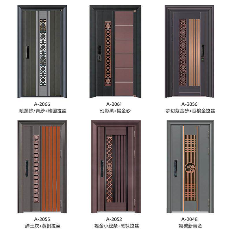 厂家用不锈钢HAV寓平家开门韩极简装式甲门公隔音防盗入户门