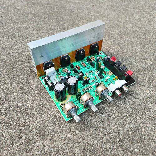4管推动PK数字功放板数字音频放大模块双声道带音调100W*2大功率