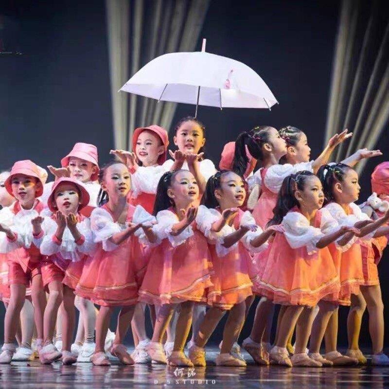 第十一届小河再见幼儿园儿童表演服装儿童舞蹈裙合唱表演服装