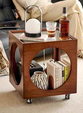 dnd茶半山理中家古风沙发边几用QKD客可移动厅几网红简约迷你边角