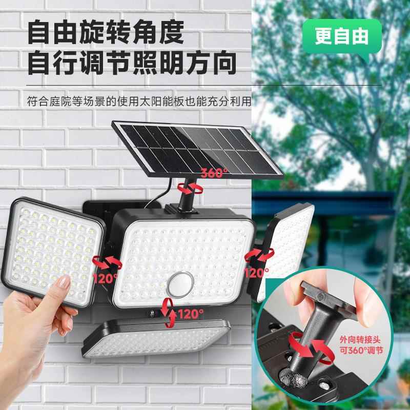 独家私模太阳能小壁灯四防页分体庭院投灯户ZVA外水公园别墅led光