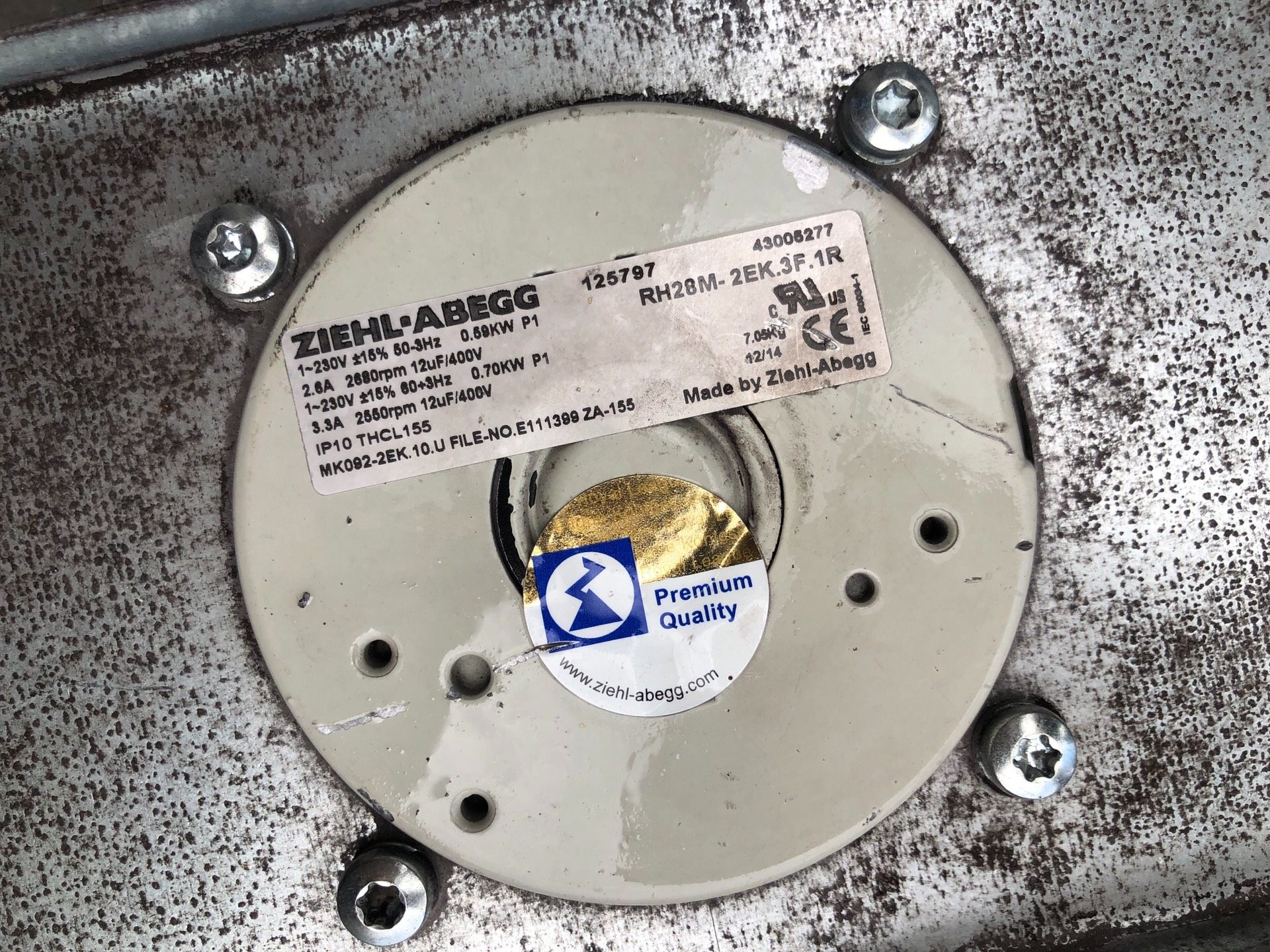 拆机施乐百风机RH28M-2EK.3F.1R