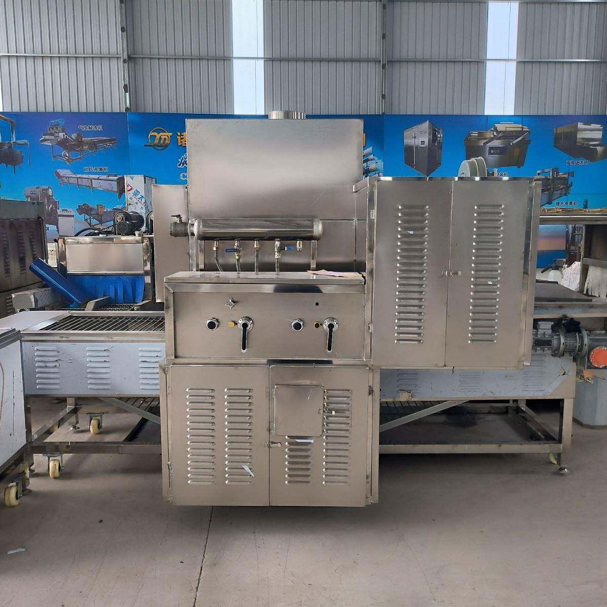 连续式液化气猪皮羊头羊蹄烧毛机白条鸡脱毛设备猪脸无死角烤毛机