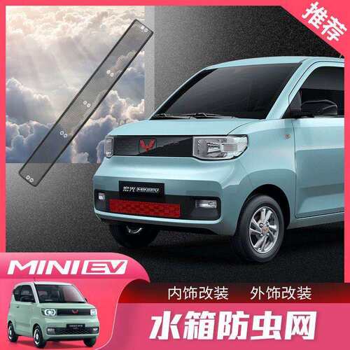 五菱宏光MINI EV敞篷版中网防虫网水箱罩水箱防护网改装装饰配件