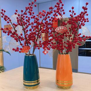 水培陶瓷花瓶客厅插花简约现代居家餐桌面电视柜门店水培植物花瓶