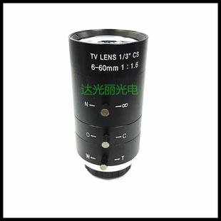 变焦6 60mm手动调385焦手动光圈安防头镜监控摄像镜头LENS