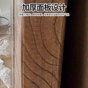 老榆木实木定制桌面原木大板台面阳台茶台休闲小吧台家用桌子木板