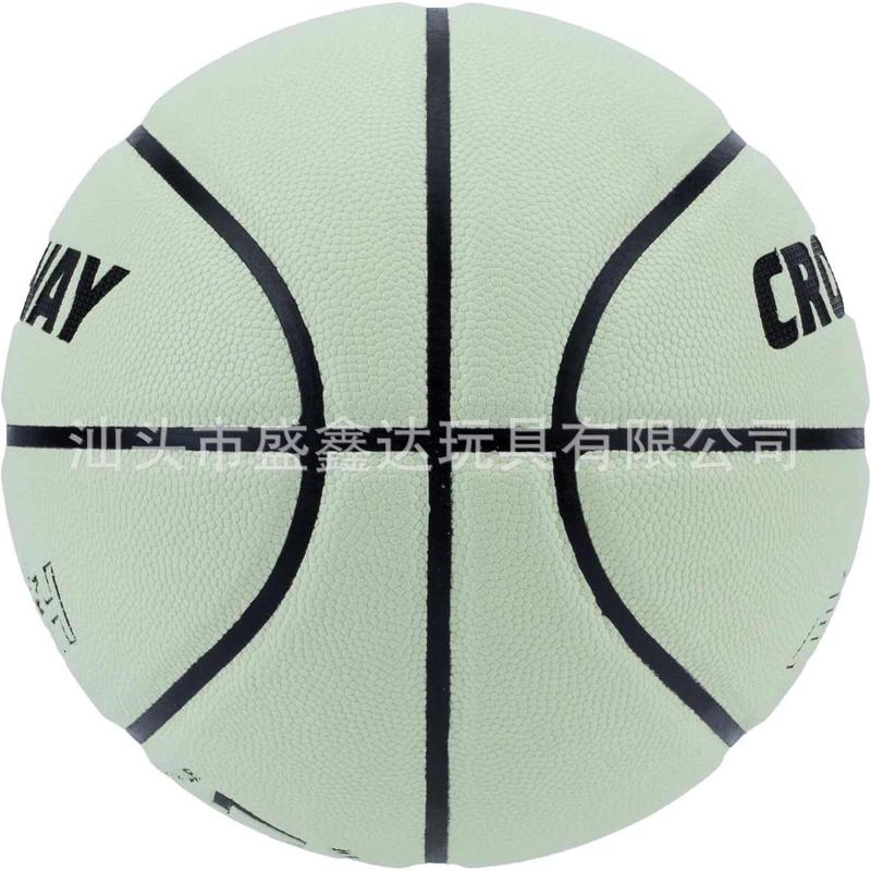 发反光夜光荧篮球标准7号成人训练防滑耐磨PU篮球定制