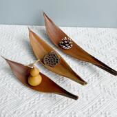 托 饰品拍摄道具托 巴西天然植叶子可可叶干 干燥花样板房工作室装