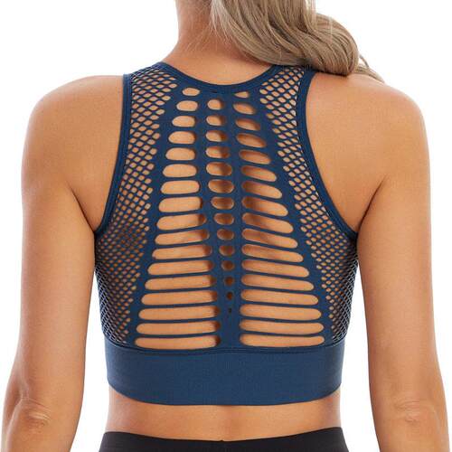 Women Breathable Active Bra Sports Bra Sexy Mesh Sports Top