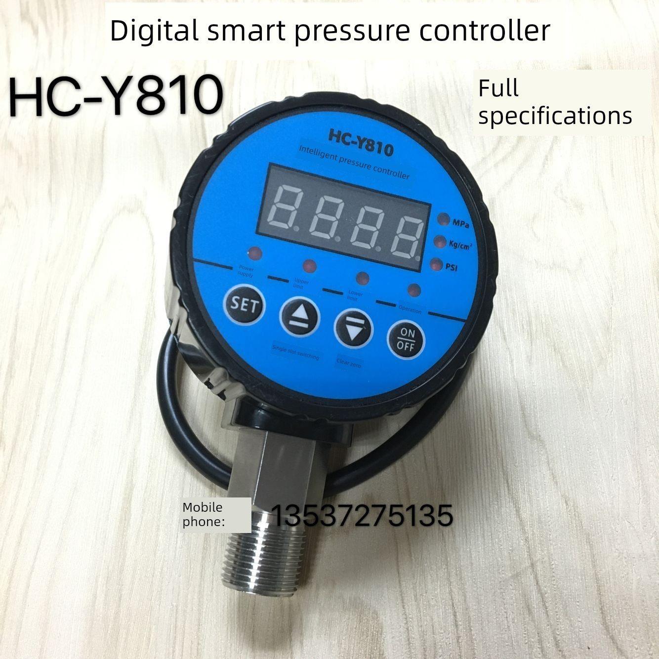 Hc-Y810数字压力表控制器数字显示电接点开关真空表0-1 1.6 2.5Mp