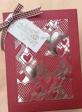 scrapbooking DIY切割刀模 碳钢刀模 压花刀模模板爱心框框