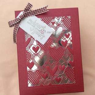 scrapbooking DIY切割刀模 碳钢刀模 压花刀模模板爱心框框