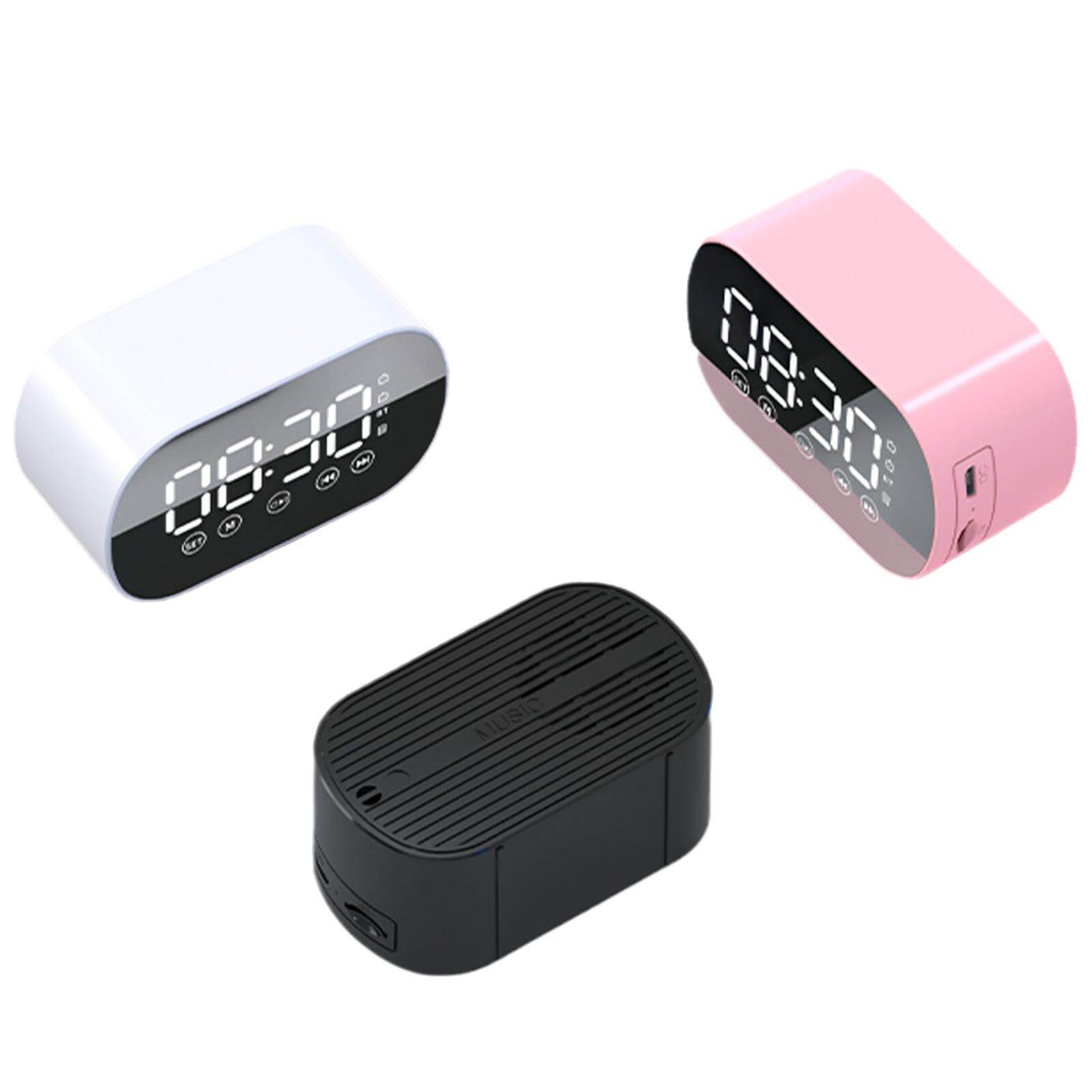 学生闹钟镜面多功能闹铃大音起床叫醒神器可爱充电台式时钟音箱