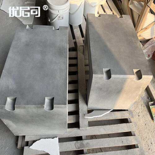 水磨石坐凳UHPC发光围边树池花坛清水泥透光休闲长椅园林景观坐凳