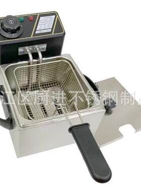 源头厂家/家用2L电炸炉油炸锅电炸锅油炸炉出口可改插头110V