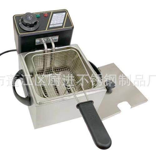 源头厂家/家用2L电炸炉油炸锅电炸锅油炸炉出口可改插头110V