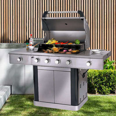 【外销欧美】不锈钢烧烤炉家用燃气别墅庭院烧烤架工厂gas grill