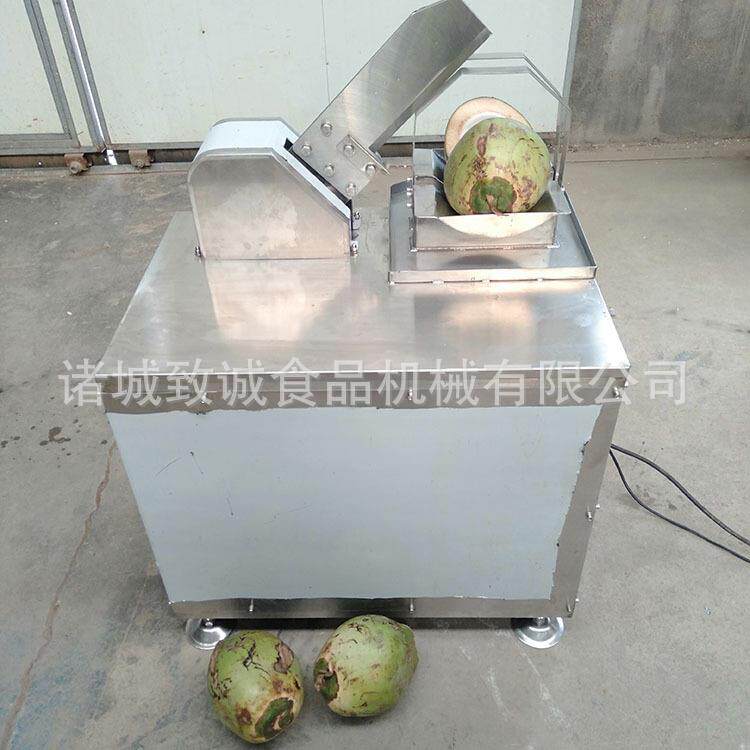 椰汁椰蓉处理设备青椰子开壳机现货致诚供应椰子深加工设备