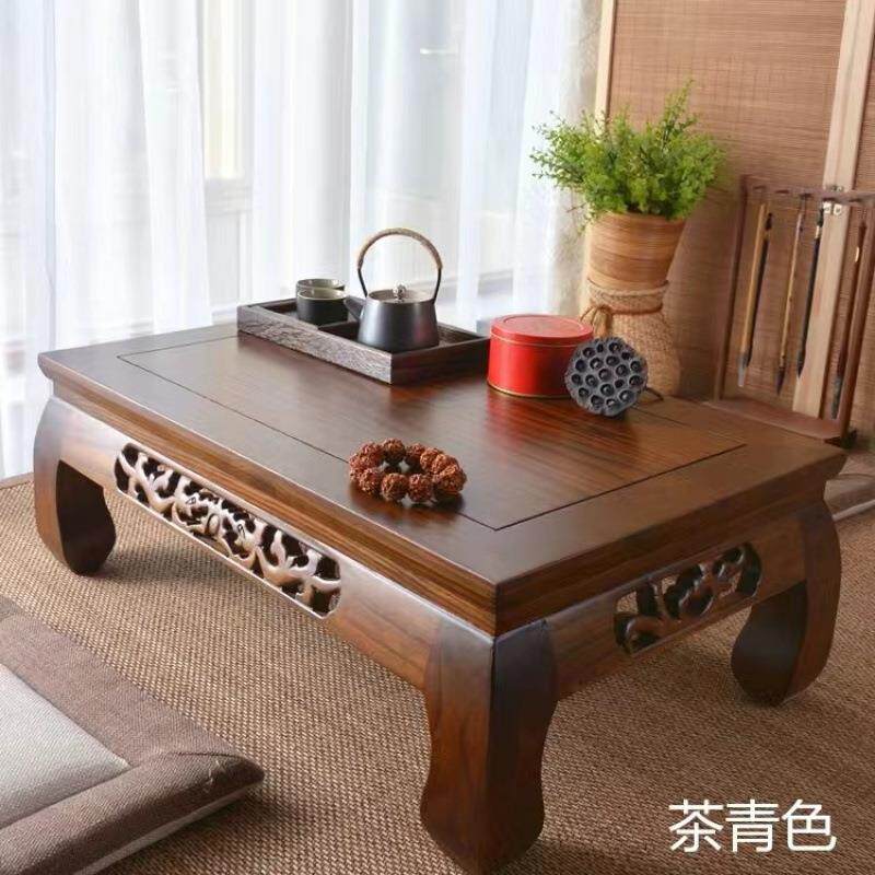 榆木榻榻米茶桌和室几桌飘窗桌炕几矮桌老式炕桌实木阳台学习中式