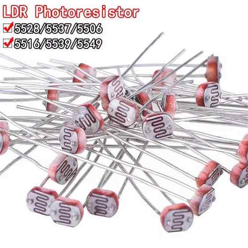 60PCS 6种规格 光敏电阻 GL5528 GL5537 GL5506 GL5516 5539 5549