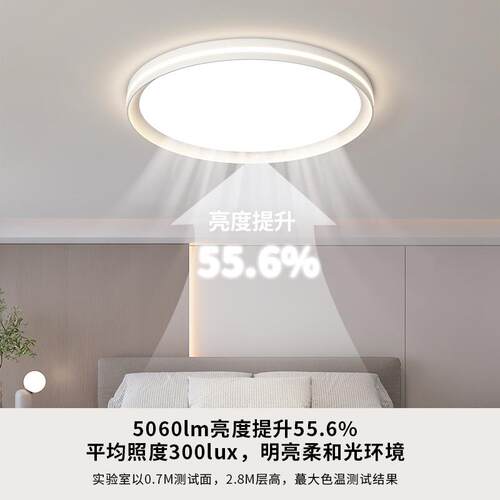缝隙吸全谱护光眼超薄顶灯客厅主灯极简卧室灯现代简86071无约中