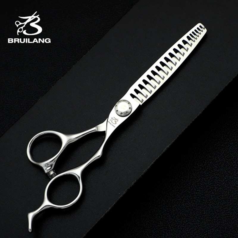 440C调色牙剪男士男士油头调色分段式渐变打薄发型师专用理发牙剪