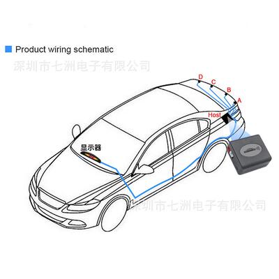 外贸电商parking sensor倒车雷达16.5mm仿原车探头PZ300-X-16.5圆