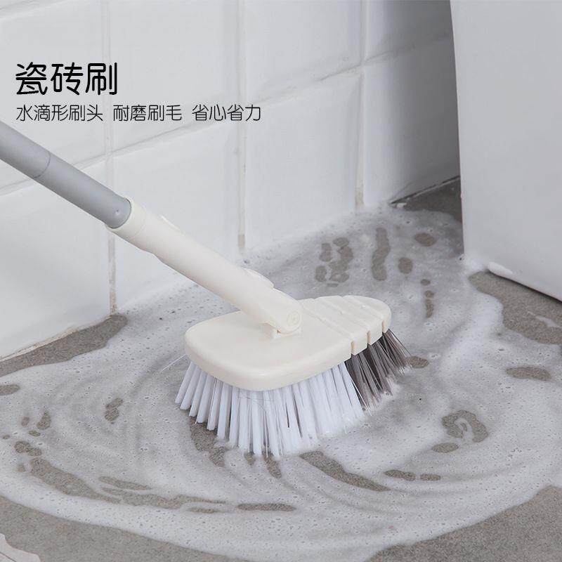 家用浴室地板刷长柄可伸缩卫生间地刷浴缸缝隙角落瓷砖刷日用百货