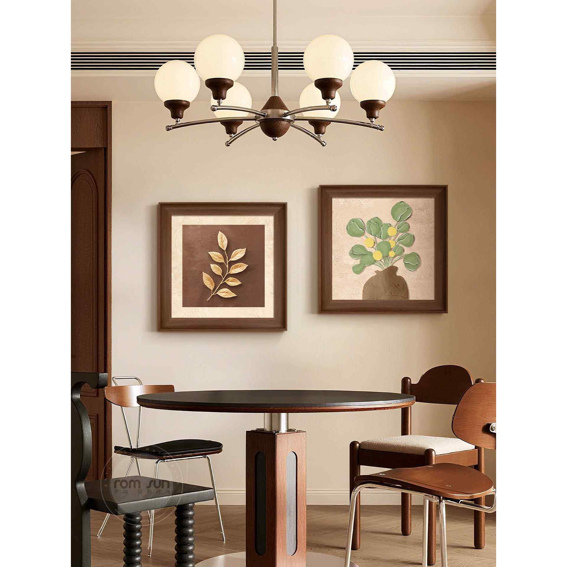 中古风餐厅饭厅装饰画覆古客厅玄关背景墙挂画原木风卧室床头壁画,家居饰品,现代装饰画,淘宝优惠券,粉丝福利购,淘宝优惠卷