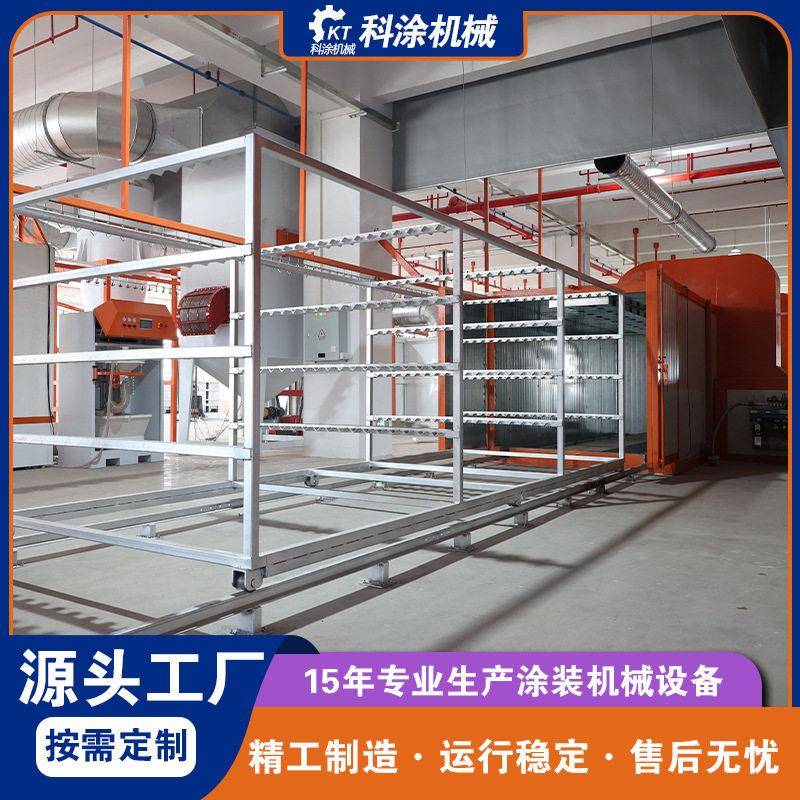 喷塑固化设备五金货架家具温烤漆房塑粉固化房全套静电喷塑设备图片